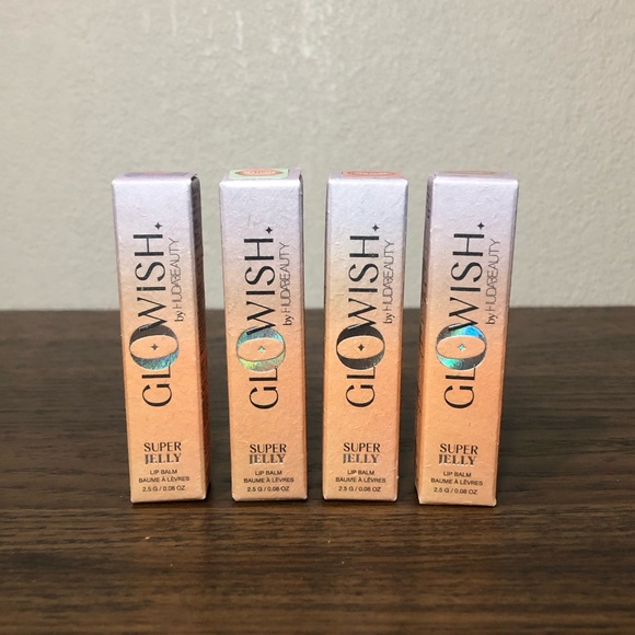 Huda Beauty GloWish Super Jelly Lip Balm Set of 4 - Picture 11 of 14